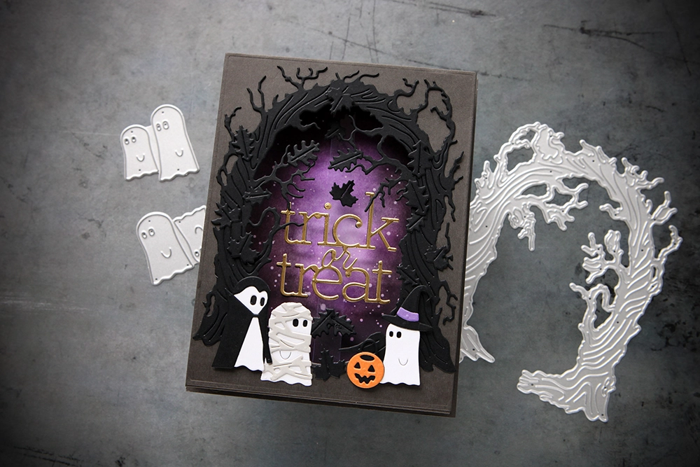 In the spirit of Halloween… a little goth and a cute card - CZ Design