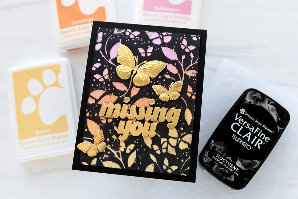 Black magic using embossing folders + a blog hop - CZ Design
