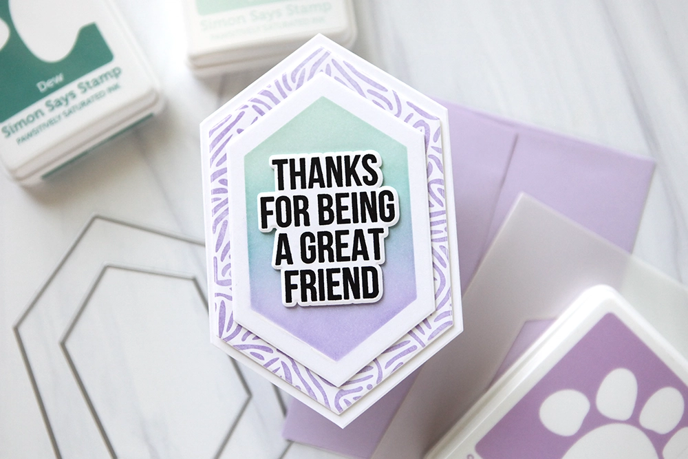 Create a fun hexagon-shaped card - CZ Design