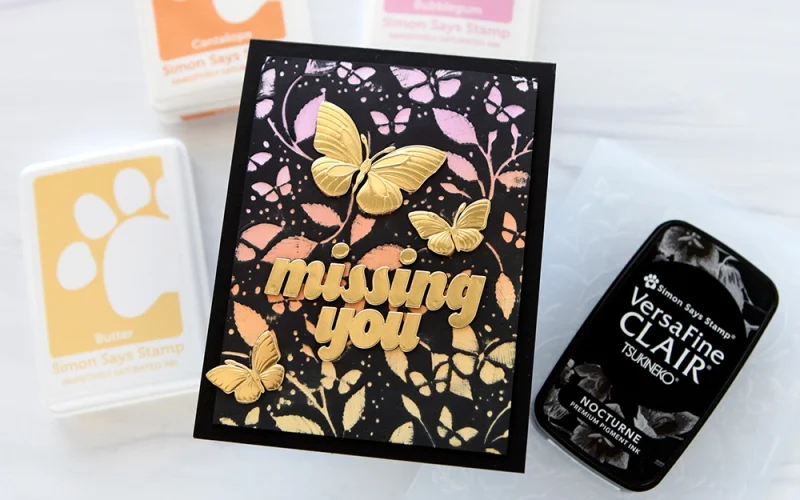 Black magic using embossing folders + a blog hop - CZ Design