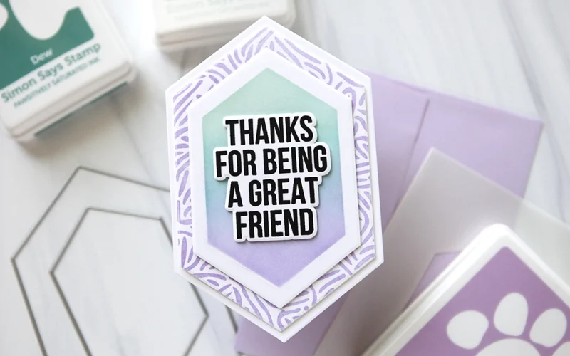 Create a fun hexagon-shaped card - CZ Design