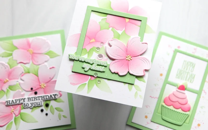 One kit, one colorway, three cards - CZ Design