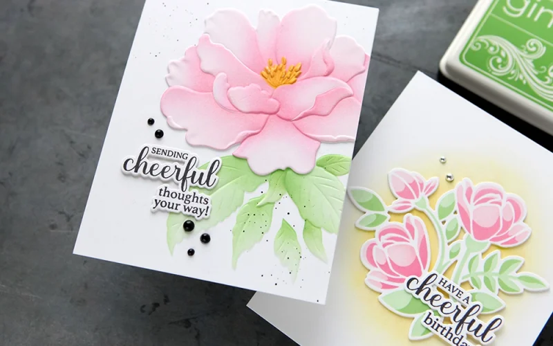 Stenciled cards two ways - CZ Design